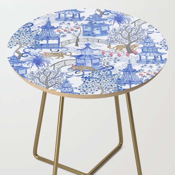 Party Leopards in the Pagoda Forest Side Table Gallery Image 2
