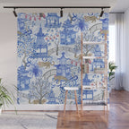 Party Leopards in the Pagoda Forest Wall Mural Gallery Image 1