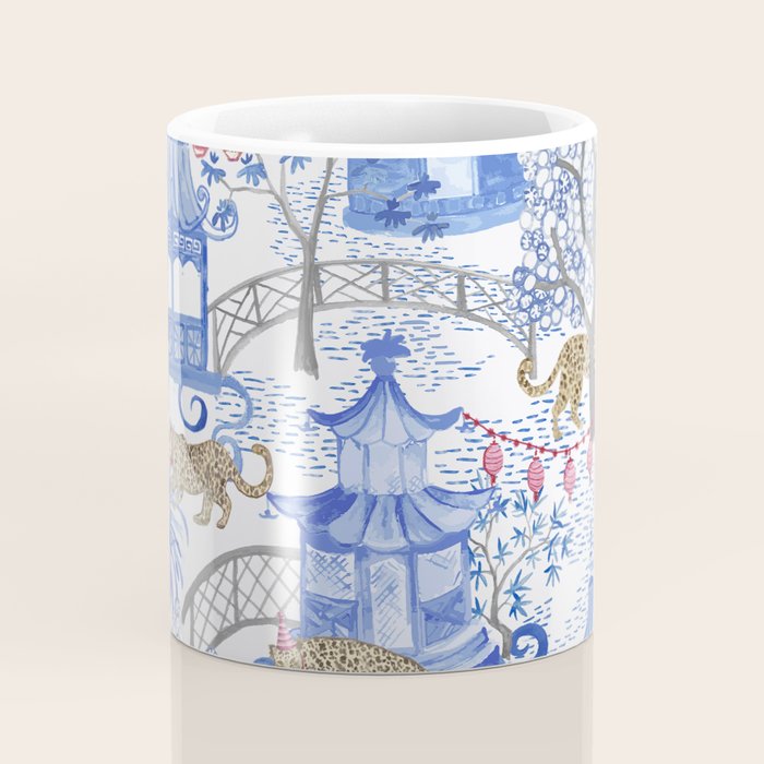 Party Leopards in the Pagoda Forest Coffee Mug Gallery Image 4