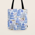 Party Leopards in the Pagoda Forest Tote Bag Gallery Image 1