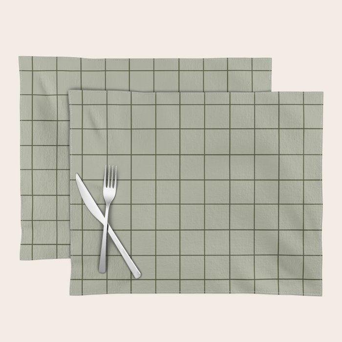 Grid (Green) Placemat Gallery Image 1