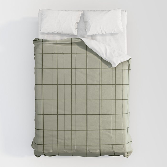 Grid (Green) Comforter Gallery Image 6