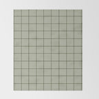 Grid (Green) Throw Blanket Gallery Image 2