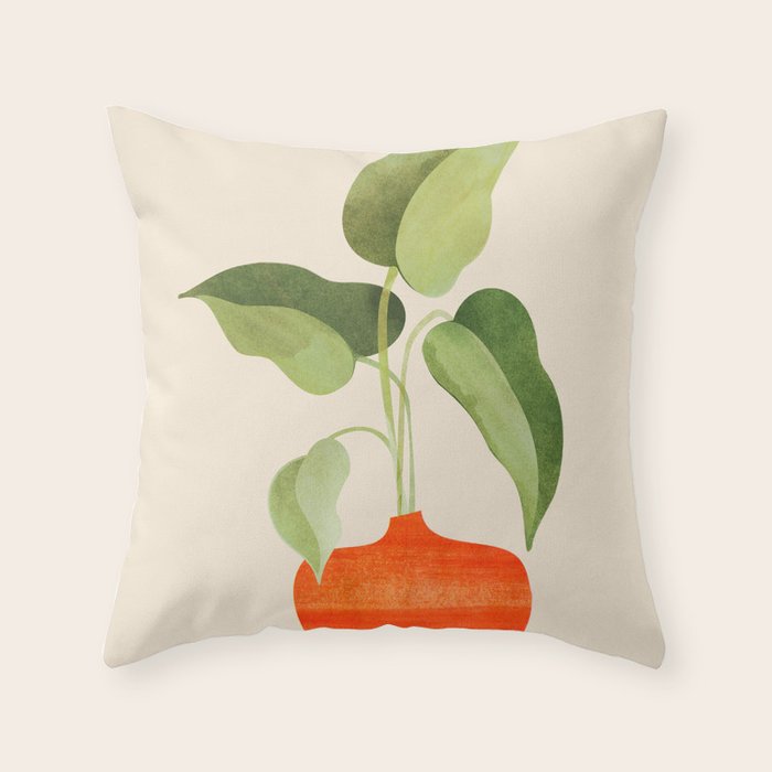 Beginnings / Plant Study Series Throw Pillow Gallery Image 6