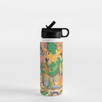 Green Tara On Lotus Throne - Buddhist Thangka Water Bottle Gallery Image 1