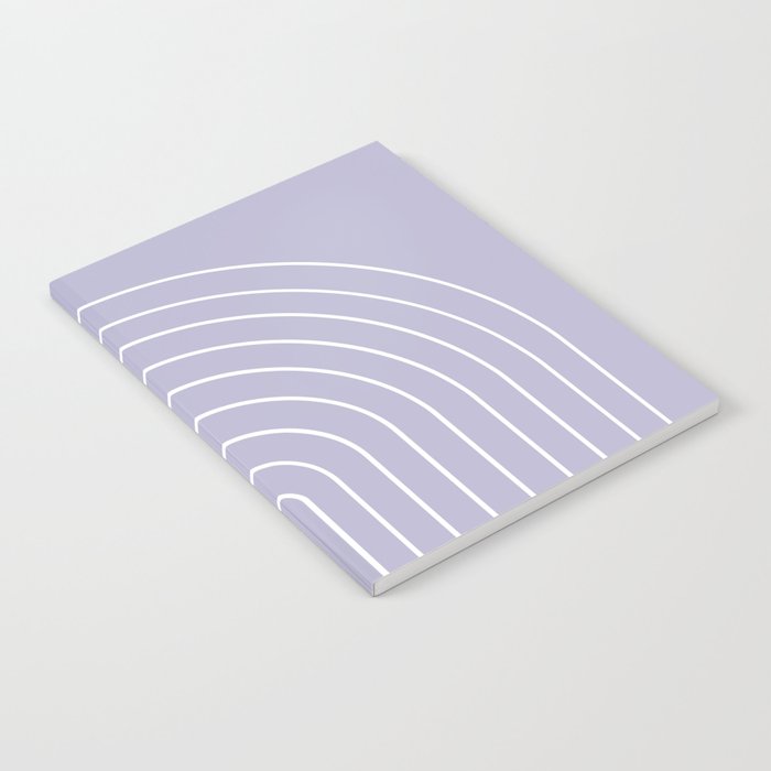 Minimal Arch XXXIII Lilac Purple Modern Geometric Lines Notebook Gallery Image 2