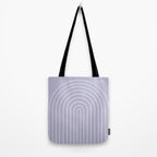 Minimal Arch XXXIII Lilac Purple Modern Geometric Lines Tote Bag Gallery Image 2