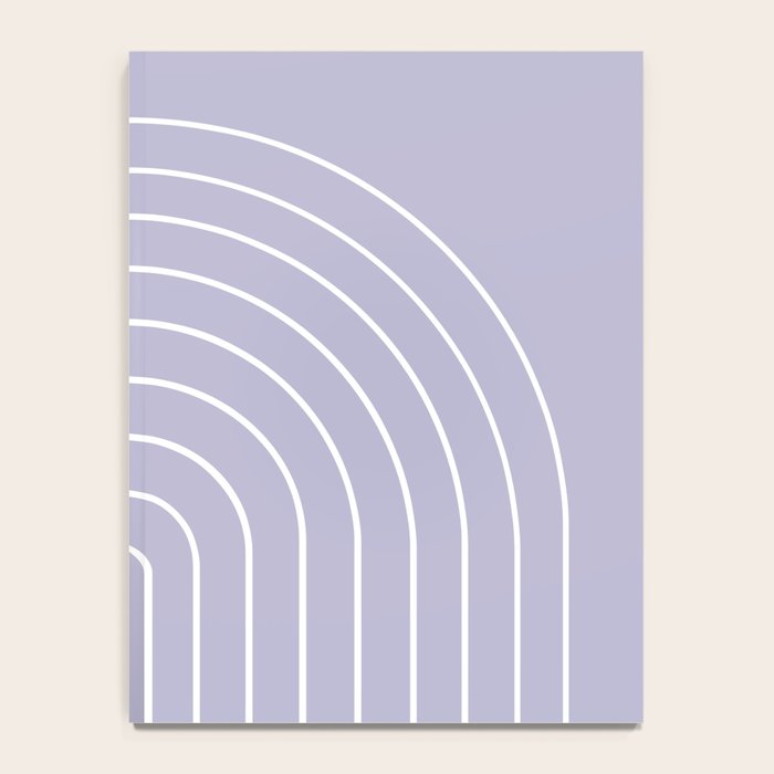 Minimal Arch XXXIII Lilac Purple Modern Geometric Lines Notebook Gallery Image 4