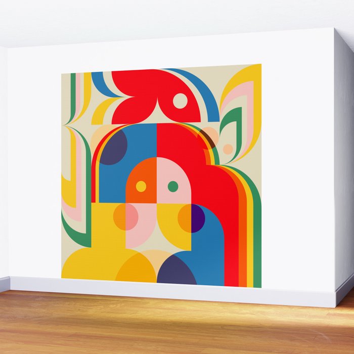 Lovers and Fish Wall Mural Gallery Image 2