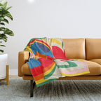 Lovers and Fish Throw Blanket Gallery Image 1