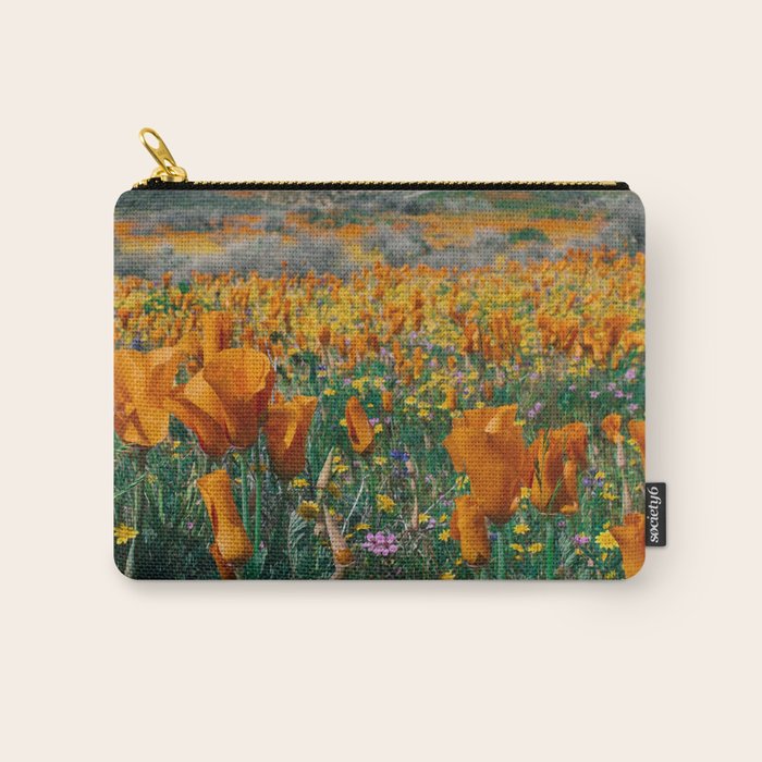 Wildflower Poppy Superbloom Carry All Pouch Gallery Image 1