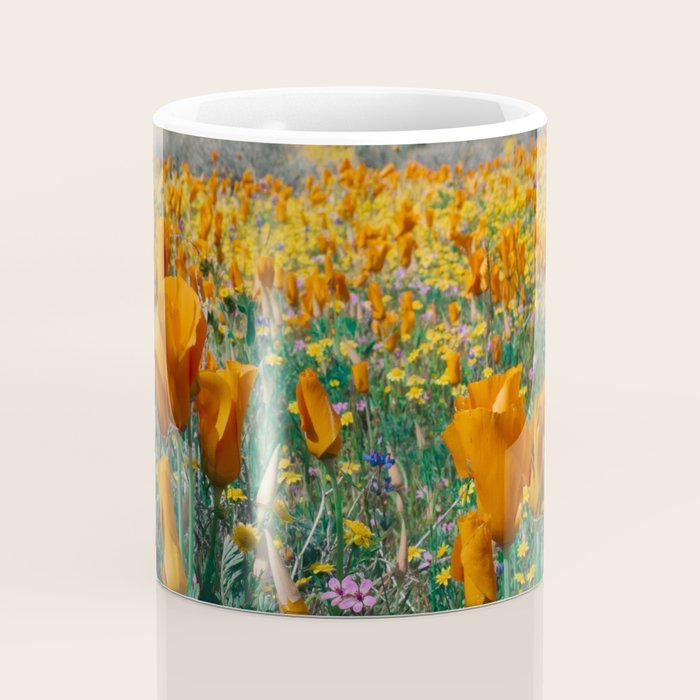 Wildflower Poppy Superbloom Coffee Mug Gallery Image 4