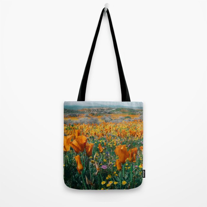 Wildflower Poppy Superbloom Tote Bag Gallery Image 2