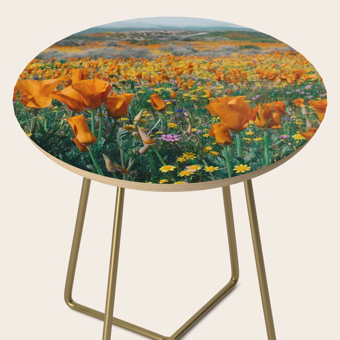 Wildflower Poppy Superbloom Side Table Gallery Image 2