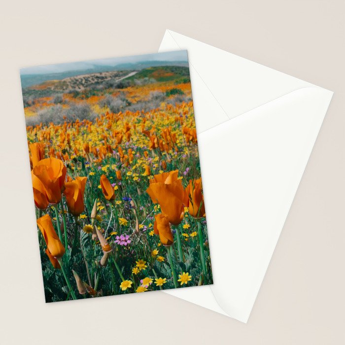 Wildflower Poppy Superbloom Stationery Card Gallery Image 2