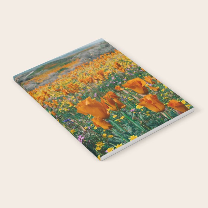 Wildflower Poppy Superbloom Notebook Gallery Image 2