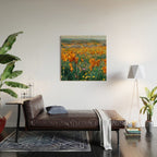 Wildflower Poppy Superbloom Wood Wall Art Gallery Image 2