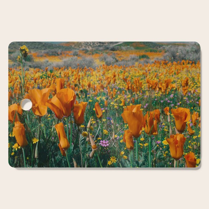 Wildflower Poppy Superbloom Cutting Board Gallery Image 1