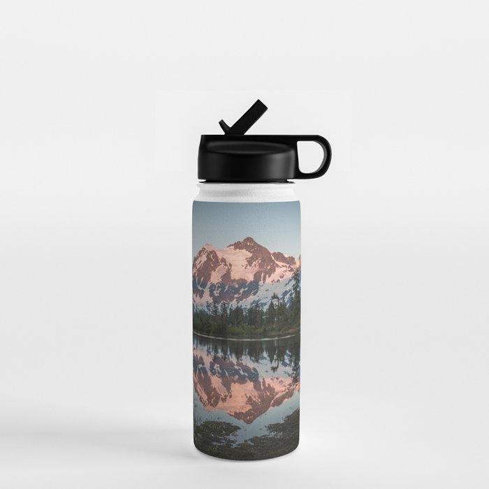 Cascade Sunset - Mt. Shuksan - Nature Photography Water Bottle Gallery Image 1