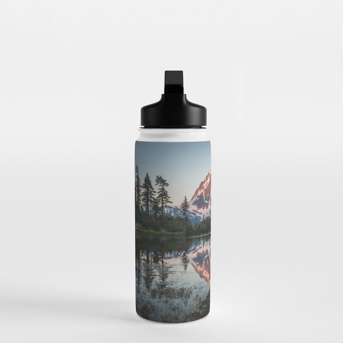 Cascade Sunset - Mt. Shuksan - Nature Photography Water Bottle Gallery Image 3