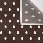 Polka Dot Brown and White Pattern Wall Tapestry Gallery Image 3