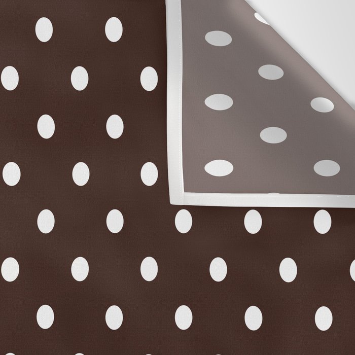 Polka Dot Brown and White Pattern Wall Tapestry Gallery Image 3