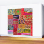 Boho Sari Patchwork Quilt Wall Mural Gallery Image 2
