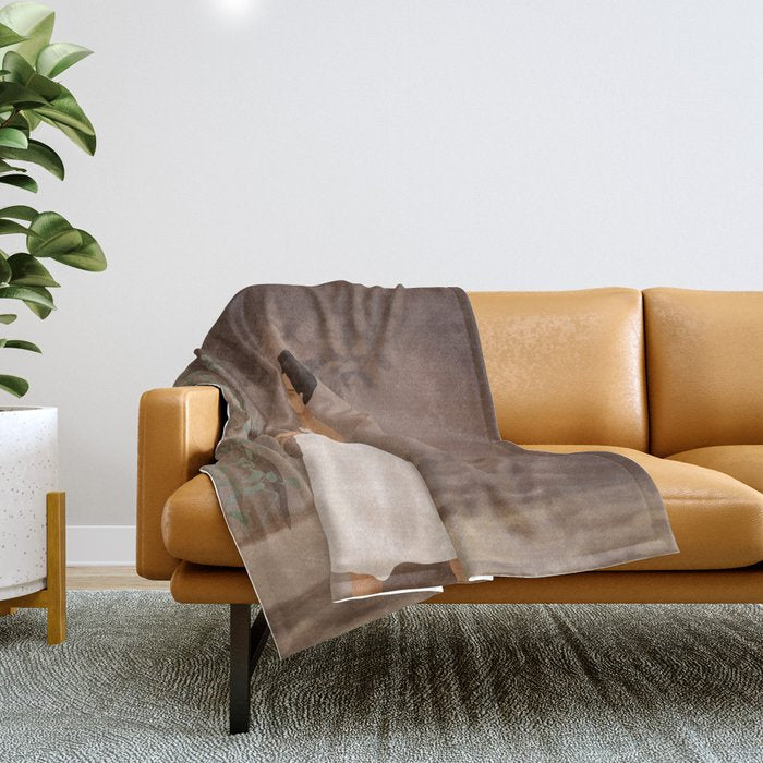 Summer Morning at Home Throw Blanket Gallery Image 1