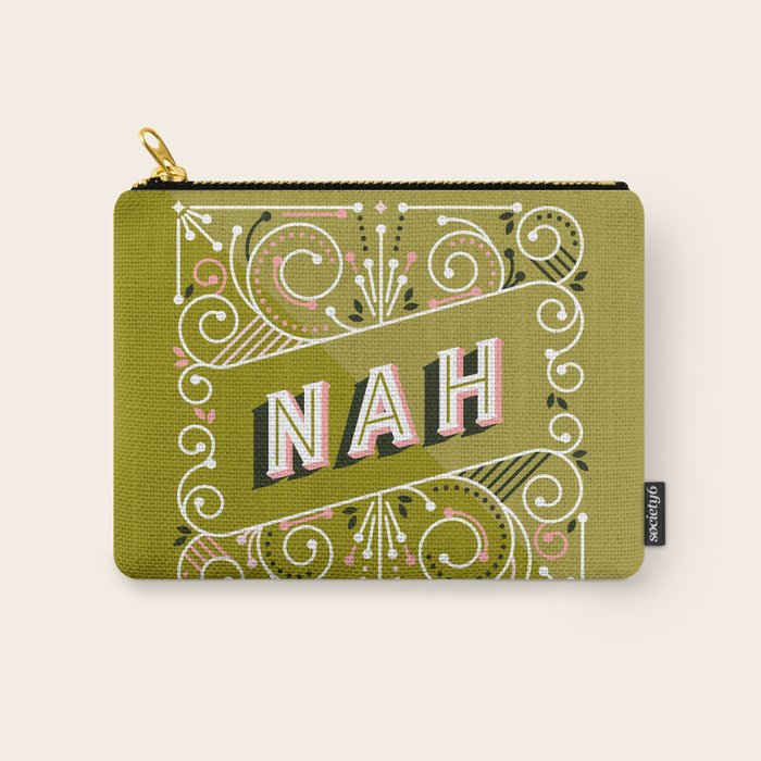 Nah - Olive & Blush Palette Carry All Pouch Gallery Image 1