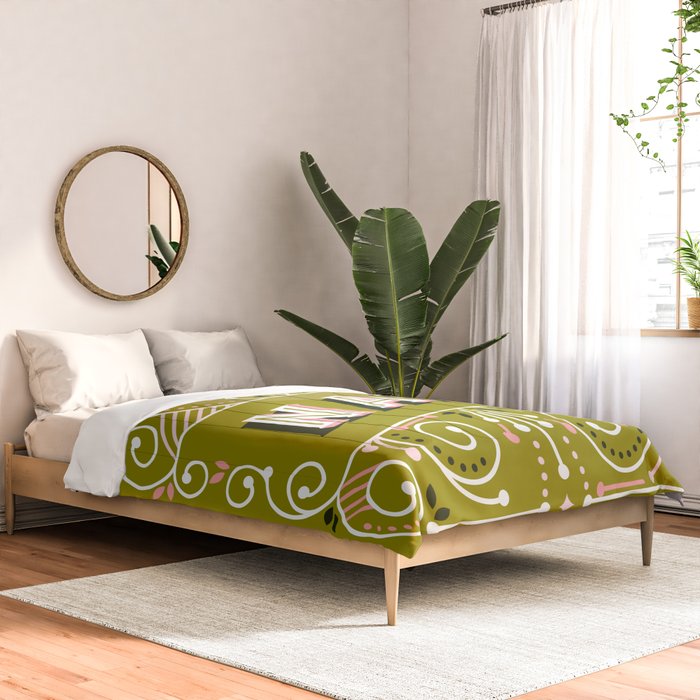 Nah - Olive & Blush Palette Comforter Gallery Image 2