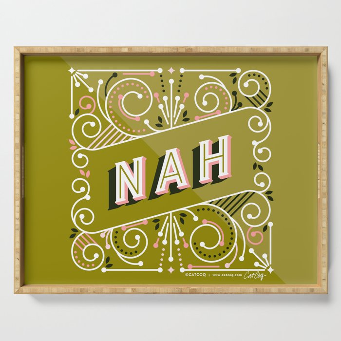 Nah - Olive & Blush Palette Serving Tray Gallery Image 1