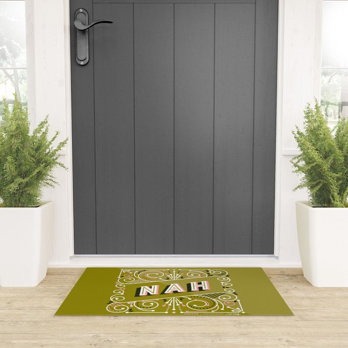 Nah - Olive & Blush Palette Welcome Mat Gallery Image 3