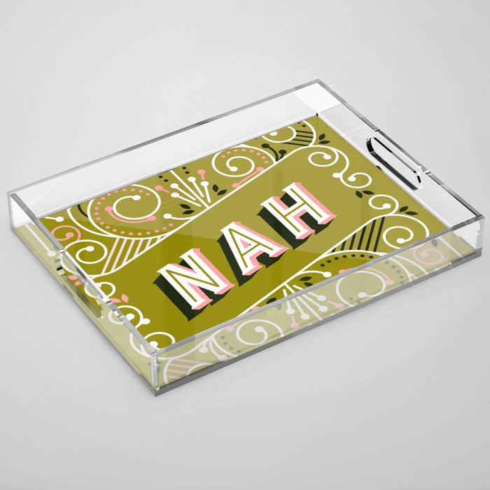 Nah - Olive & Blush Palette Acrylic Tray Gallery Image 1