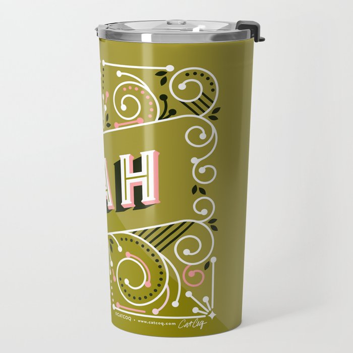 Nah - Olive & Blush Palette Travel Mug Gallery Image 2