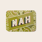 Nah - Olive & Blush Palette Bath Mat Gallery Image 1