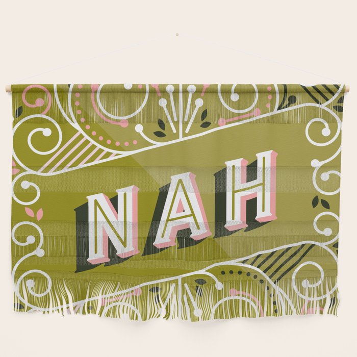 Nah - Olive & Blush Palette Wall Hanging Gallery Image 1