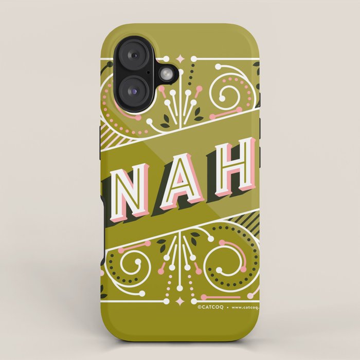 Nah - Olive & Blush Palette iPhone Case Gallery Image 1