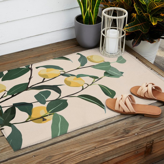 Lemon Outdoor Rug Gallery Image 2