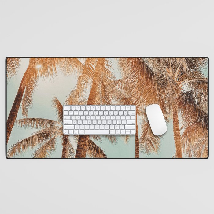 Surfrider palms - sundown Desk Mat Gallery Image 1