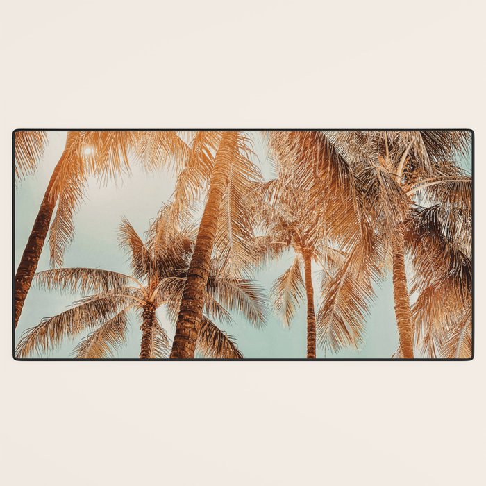 Surfrider palms - sundown Desk Mat Gallery Image 3