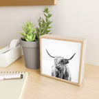 portrait of a highland cow Mini Art Print Gallery Image 2