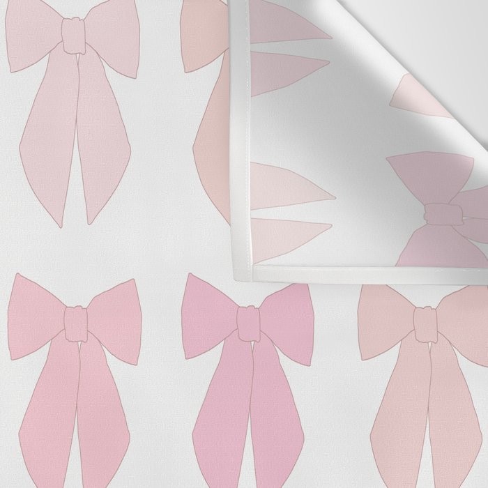 Pink Bows Preppy Coquette Wall Tapestry Gallery Image 3