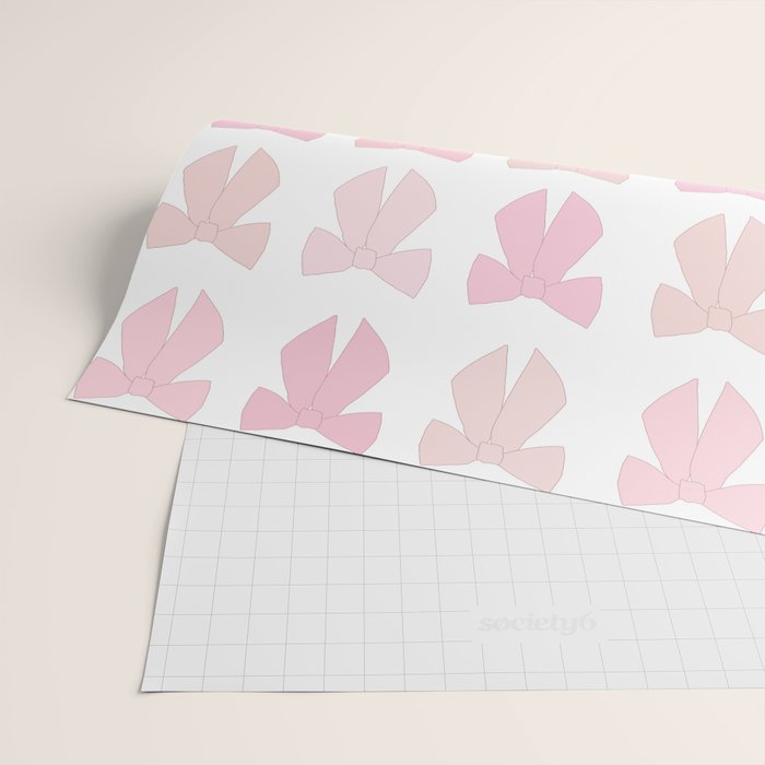 Pink Bows Preppy Coquette Wrapping Paper Gallery Image 2