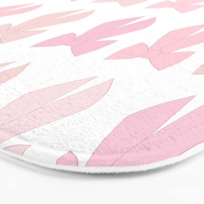 Pink Bows Preppy Coquette Bath Mat Gallery Image 3