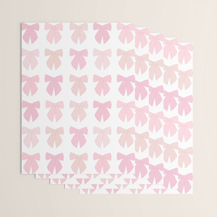 Pink Bows Preppy Coquette Wrapping Paper Gallery Image 3