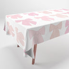 Pink Bows Preppy Coquette Tablecloth Gallery Image 1