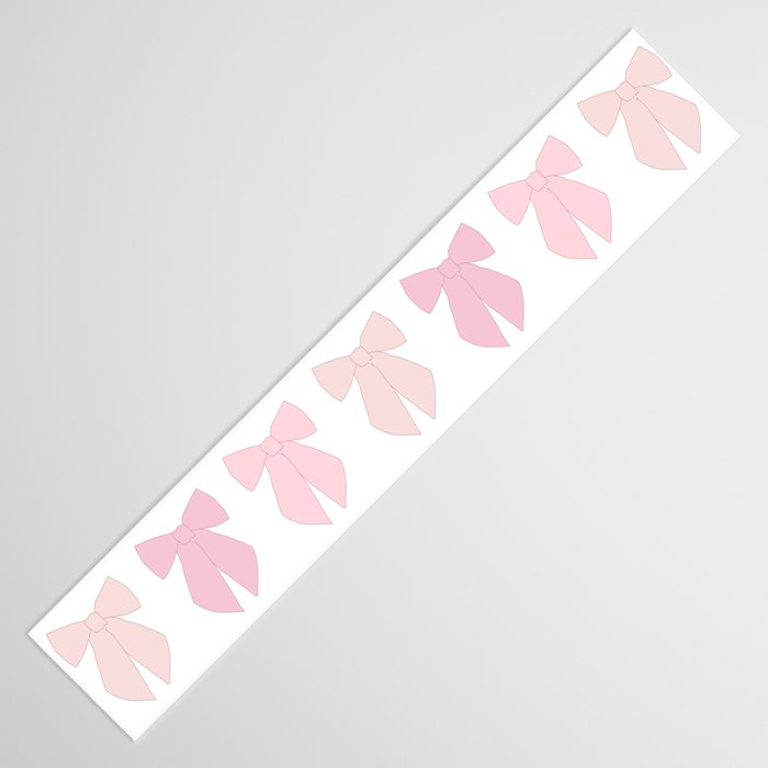 Pink Bows Preppy Coquette Table Runner Gallery Image 3