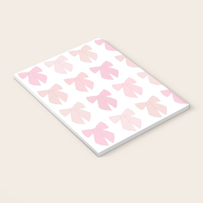 Pink Bows Preppy Coquette Notebook Gallery Image 3