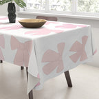 Pink Bows Preppy Coquette Tablecloth Gallery Image 3