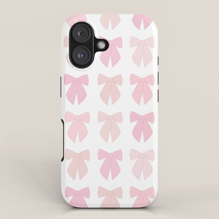 Pink Bows Preppy Coquette iPhone Case Gallery Image 1